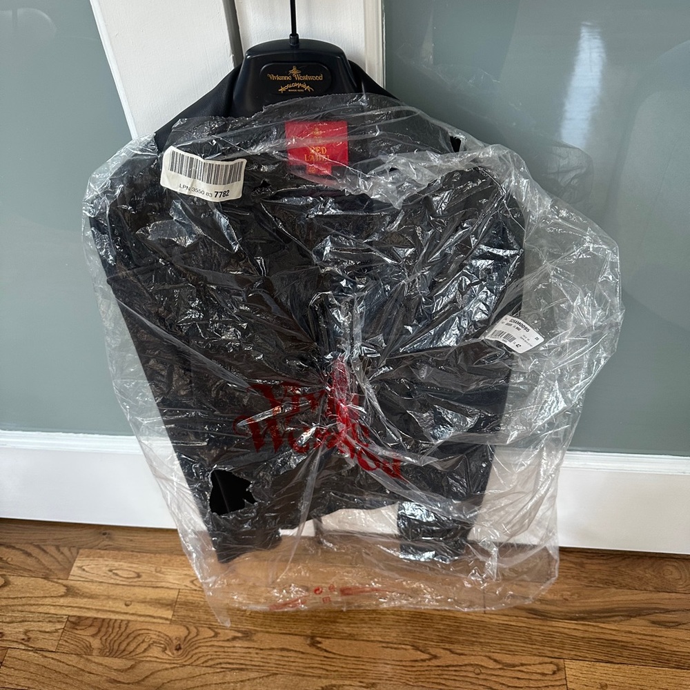 Vivienne Westwood Charcoal Leather Coat - Picture 6 of 6